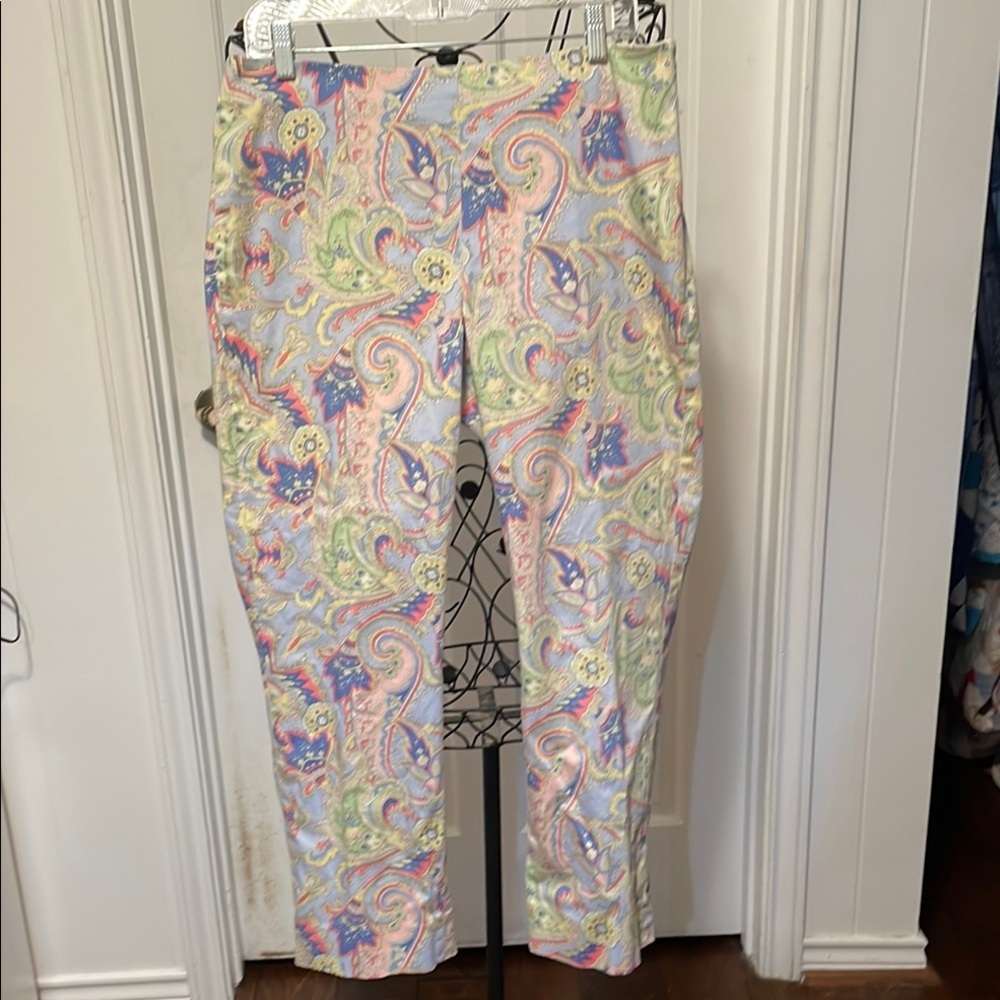 🌸🌸🌸3 for 12$🌸🌸🌸Ralph Lauren Colorful Paisley Print Pants-size 12